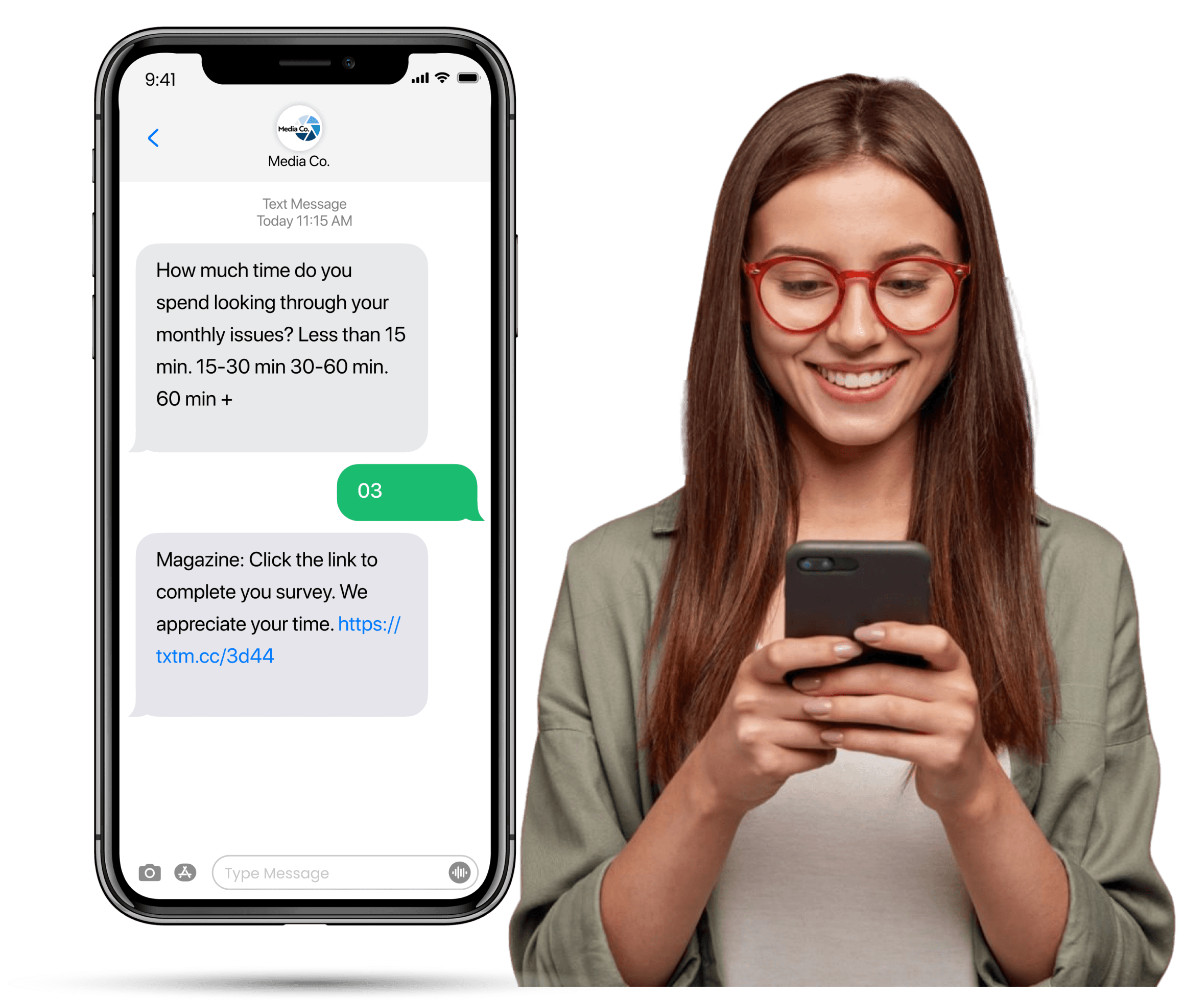 Girl smiling while chatting